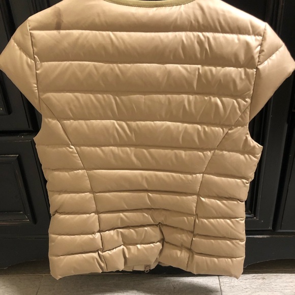 Glamourpuss NYC Embellished Cap Sleeve Puffer Vest - Picture 4 of 5